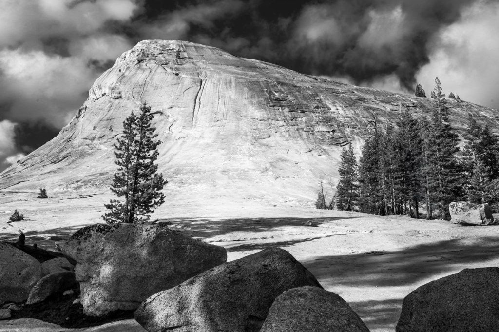 Lambert Dome in black and white-Yosemite National Park